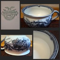 seltener Villeroy&Boch- antik Dekor Wein Reben Nachttopf