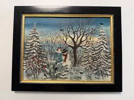 Winterlandschaft Ölgemälde von PONY Erika Keller