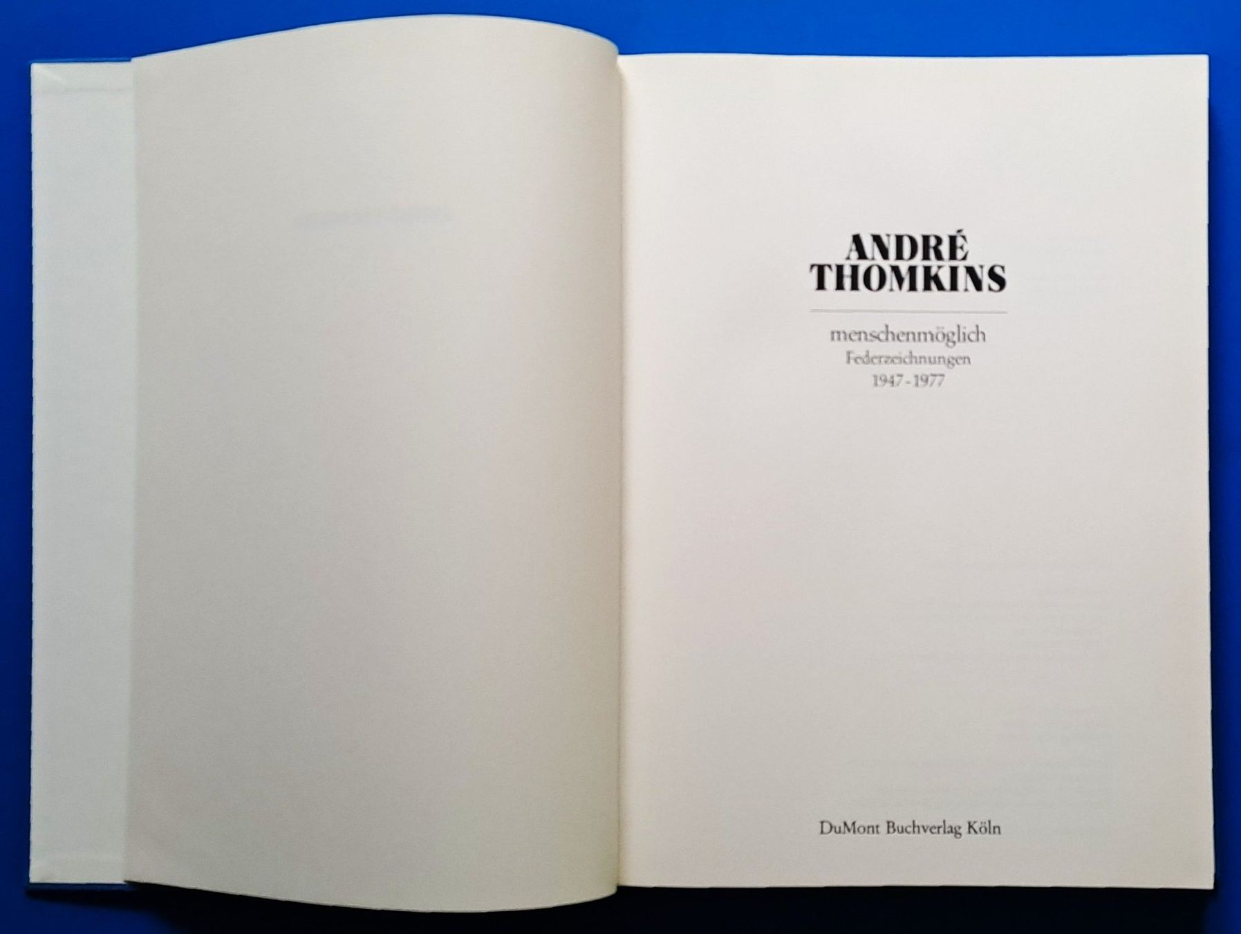 Bücher: André Thomkins. Menschenmöglich. WV.1947-1977 EA – Gebraucht aus Zürich von archiphil 3
