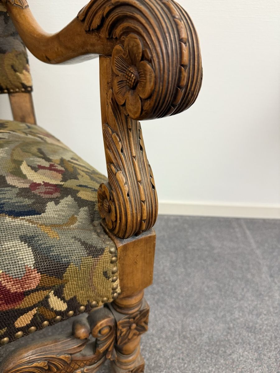 Sessel: Barocker Sessel / Stuhl mit einzigartigem Gobelin, Top! – Gebraucht aus Berlingen von Bodensee125 5