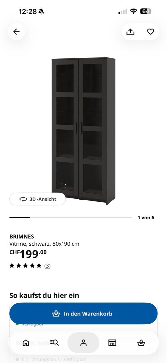 Ikea Vetrine: Vitrine Schwarz (NEU) – Nuovo (secondo la descrizione) da St. Margrethen SG venduto da disney02 3