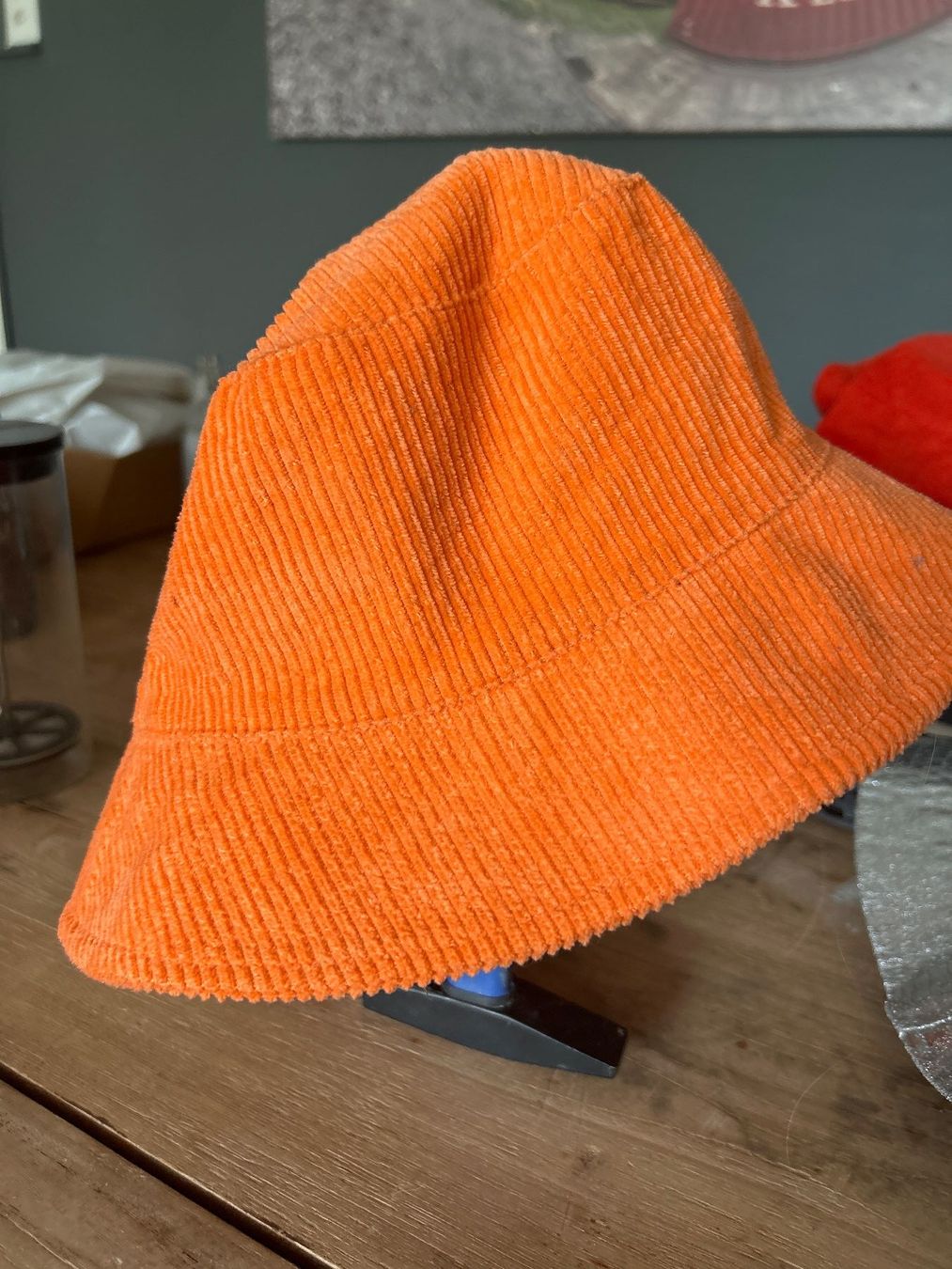 Pieces Copricapi, berretti & cappellini: Sommer Hut Orange Cord – Usato da Zuchwil venduto da bea_tl7p