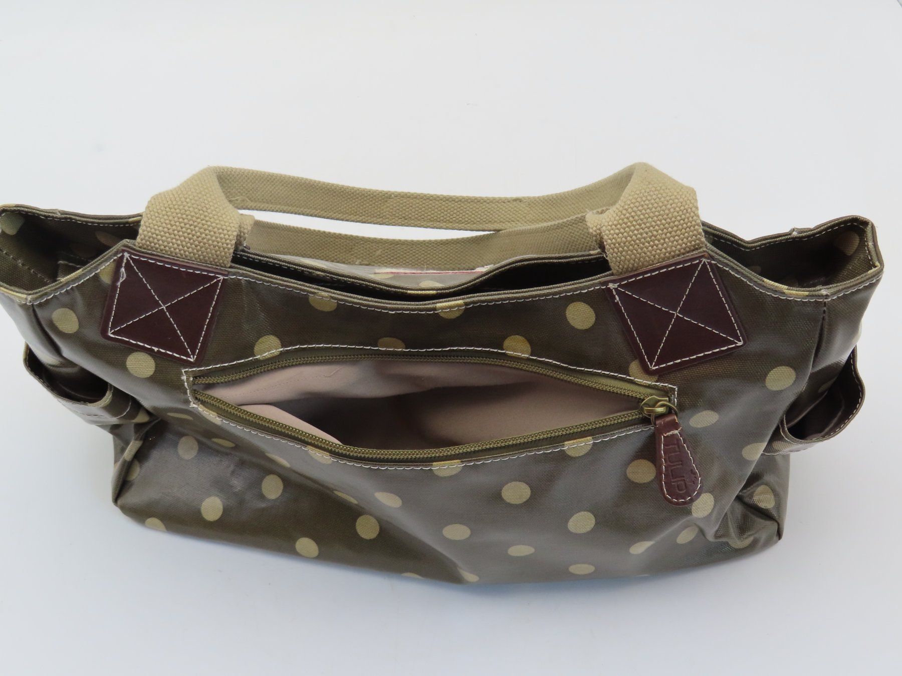 Tulip Borse da donna: Gepunktete Tulip-Handtasche – Usato da Reinach BL venduto da WBZ-Flohmarkt 2