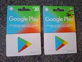 Google Play Geschenkkarten