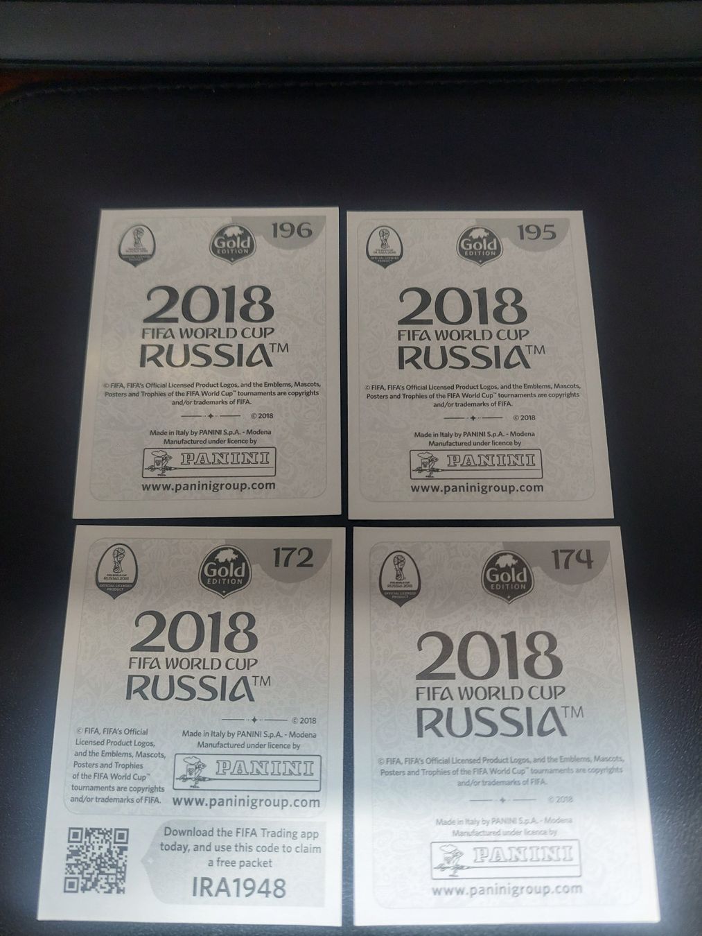 Panini Carte collezionabili: RUSSIA 2018 - 4x stickers – Usato da Biel/Bienne venduto da Deboma 1