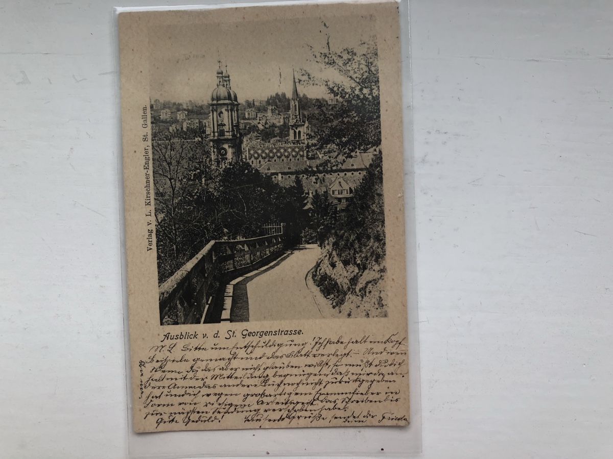 Cartoline postali: 3 ungewöhnliche antike Ansichtskarten ST. GALLEN – Usato da Lufingen venduto da Rac0 4