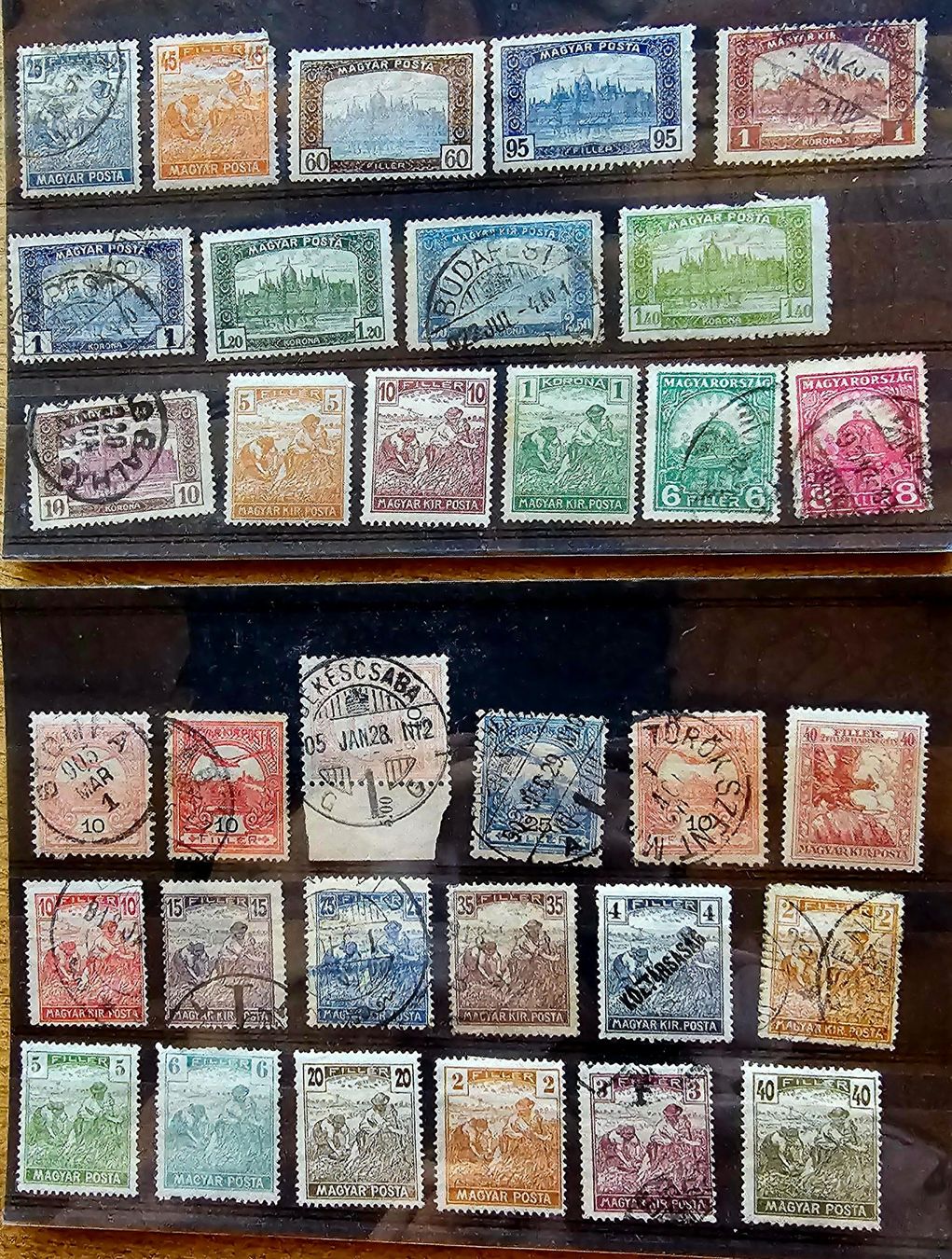 Tutti i francobolli: UNGARN alte Briefmarken – Usato da Les Valettes venduto da Nuba1