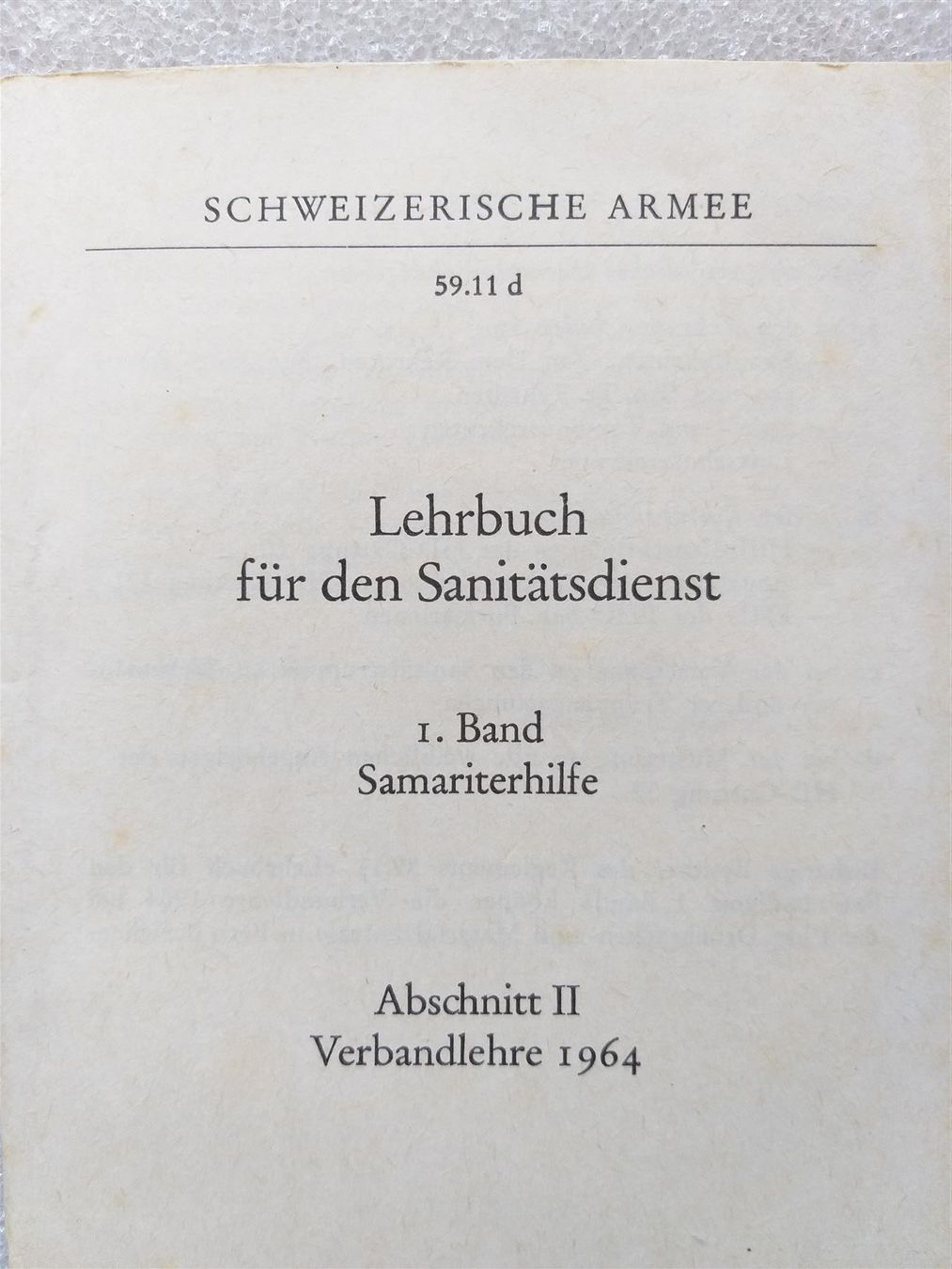 Libri: Reglement 59.11 d, Lehrbuch Sandienst – Usato da Bauma venduto da SwissMilitaria