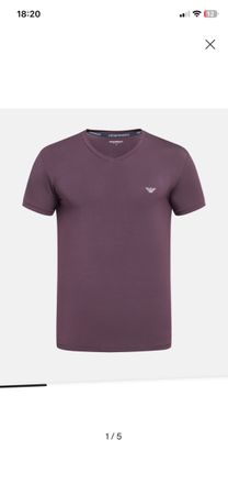 Emporio Armani T-Shirt Brombeere Herren S