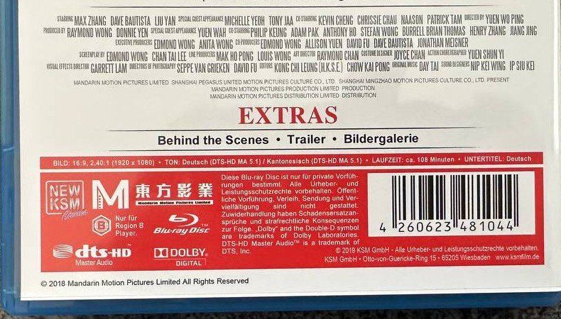 Tutti i DVDs: Master Z: The Ip Man Legacy Blu-ray Disc – Usato da Beringen venduto da Mantafisch1 2