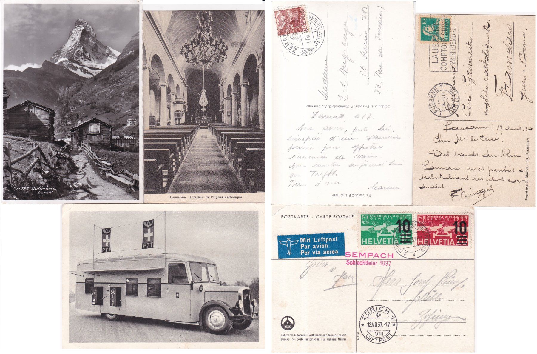 Cartoline postali: 25 Stk. Alte CH Ansichtskarten. PJ, Bundesfeier etc. – Usato da Münchwilen AG venduto da Nesar 6