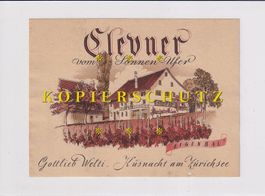 Etikette für Wein - Clevner aus Küsnacht am Zürichsee /bd