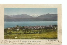 Morges et le Mont-Blanc, Léman, Charnaux frères