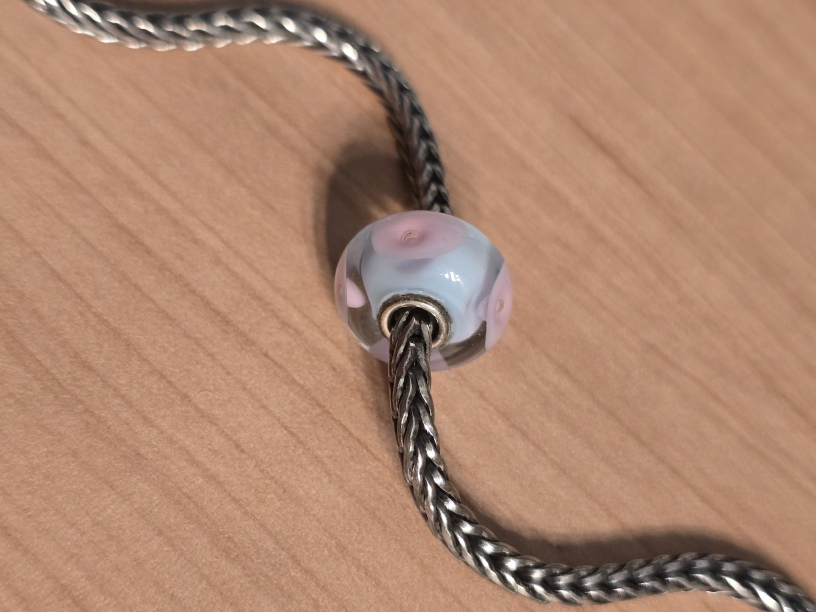 Anhänger: original Glasbead "hellblauer Pastell" von Trollbeads  – Gebraucht aus Flamatt von Tyrael01 2