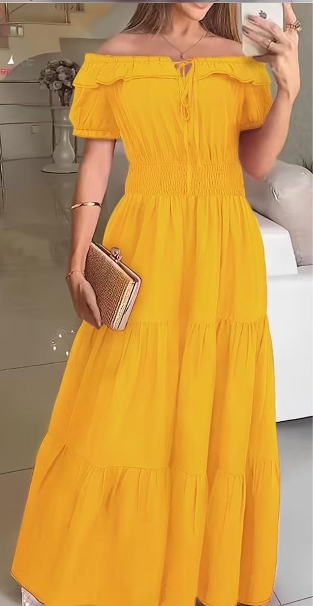 Kleider: Damen Kleid gelb Grösse M neu – Neu und originalverpackt aus Oberweningen von puv_895j 1