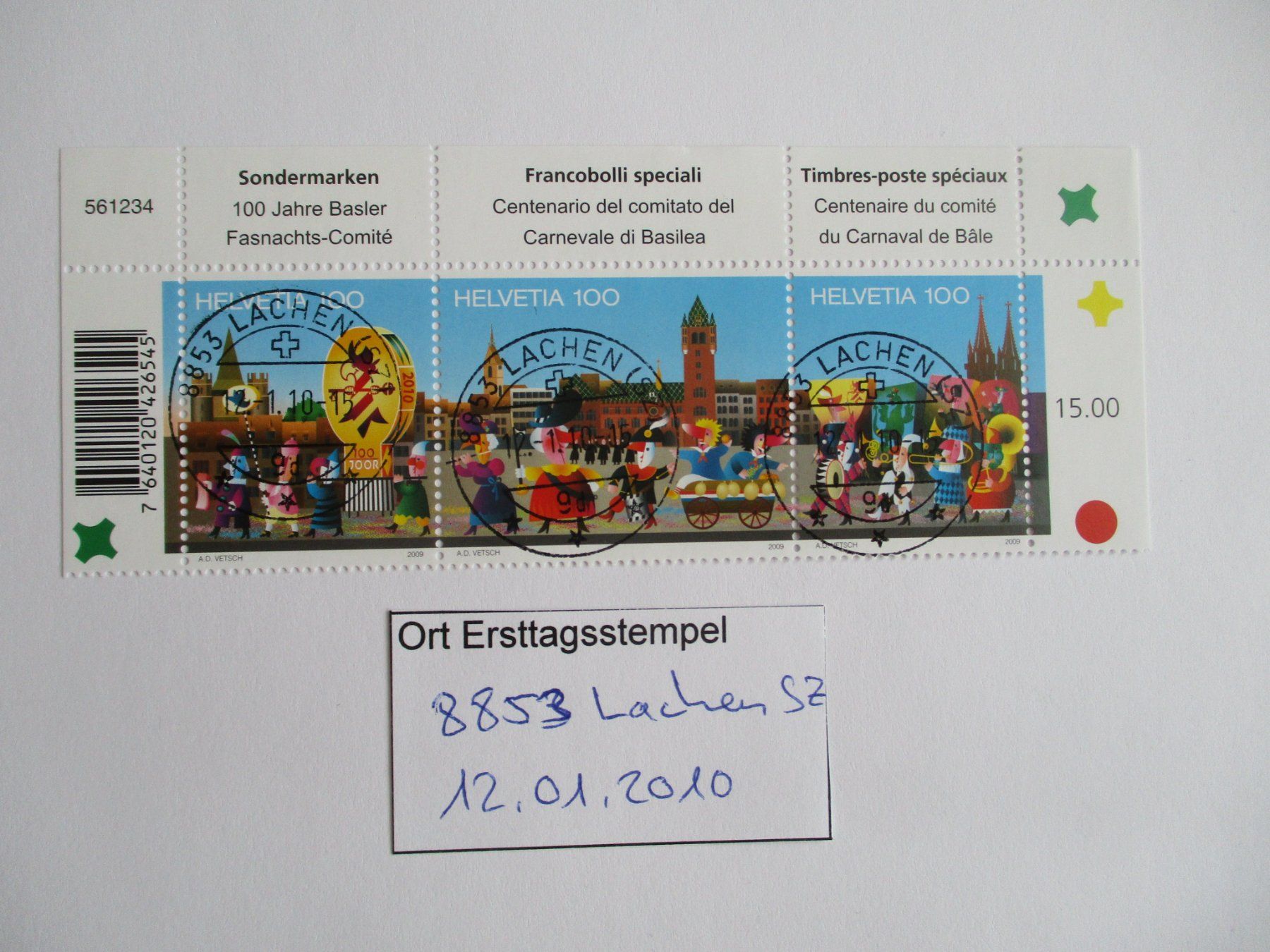 Tutti i francobolli: Voll Ort Ersttagsstempel 8855 Wangen SZ – Usato da Langnau b. Reiden venduto da Aktuell88