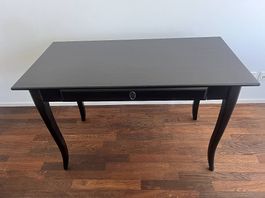 Holztisch schwarz