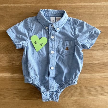 GAP Baby Sommer Bodyhemd Gr. 62, hellblau, Top Zustand!