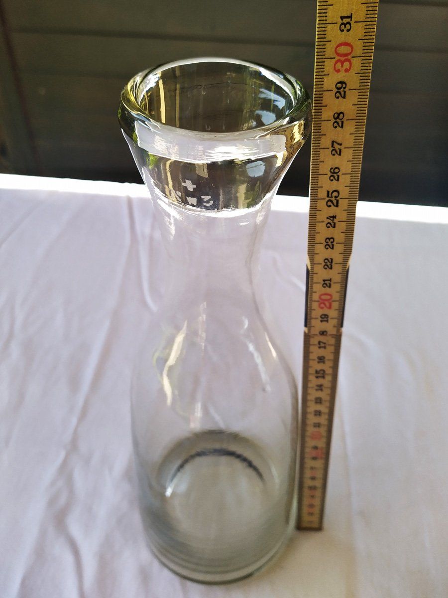 Caraffe: Ancienne carafe en verre classique de 1937 – Usato da Morgins venduto da Laurentcorinne 3