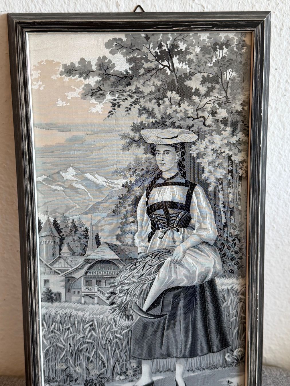 Dipinti: Dekoratives Vintage Seidenbild – Usato da Basel venduto da PAUL_ART 1