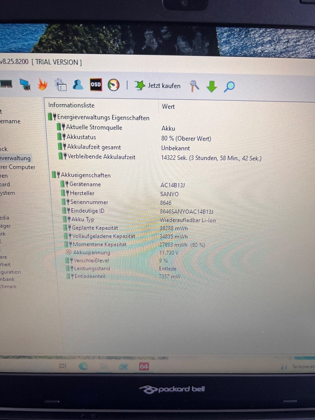 Notebooks: Packard Bell Notebook – 8GB RAM / 128GB SSD – Gebraucht aus Mellingen von dmi_nps2 3