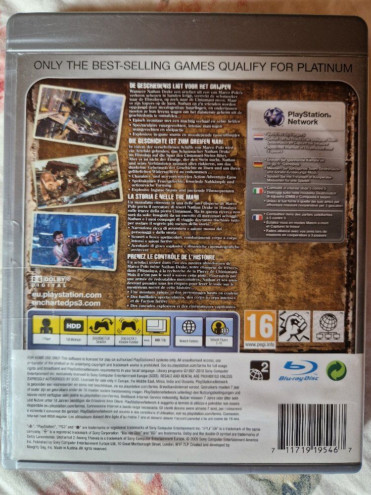 Giochi: PS3: Uncharted 2: Among Thieves - vergriffen! – Usato da Brittnau venduto da Zibu 1