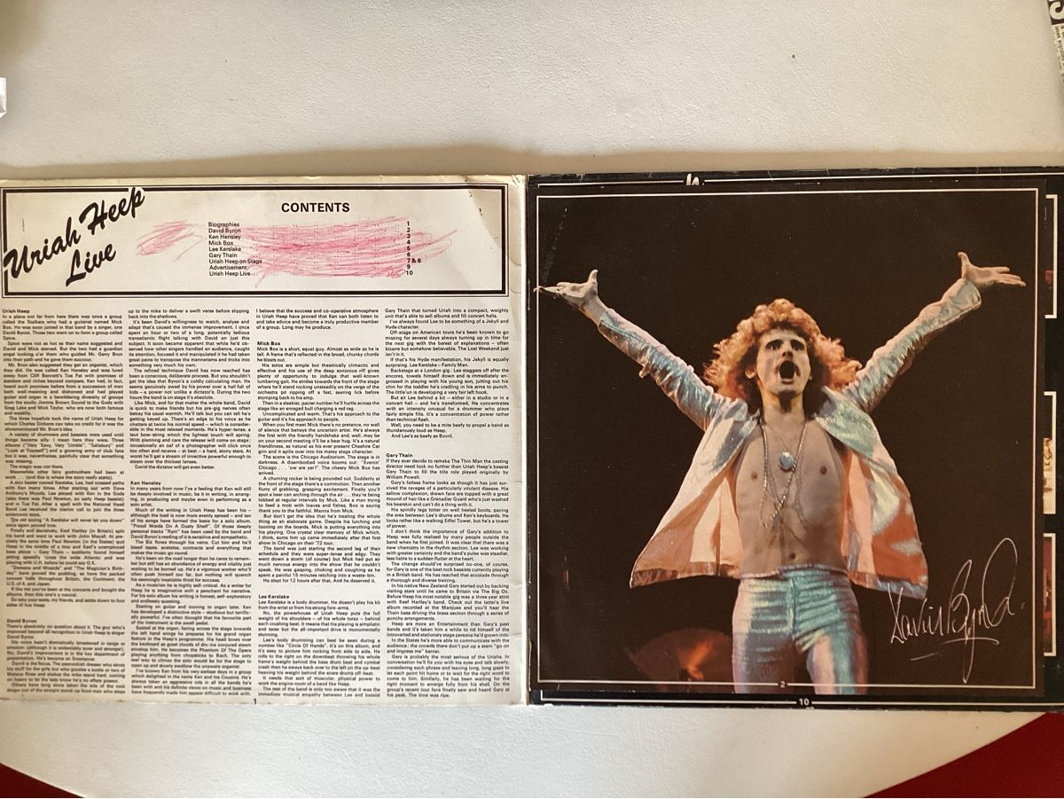 Schallplatten: Uriah Heep Live 1973 Doppelalbum – Gebraucht aus Zürich von Rockbyrd 2