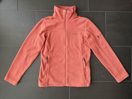 Columbia Fleece Jacket Women Size S Salmon Full Zip