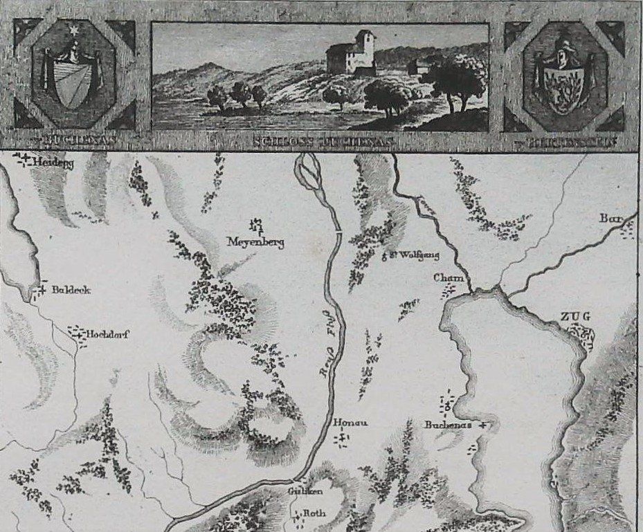 Incisioni: Buonas Zugersee  Neujahrsblatt 1822 – Usato da Rafz venduto da Helvet32 1