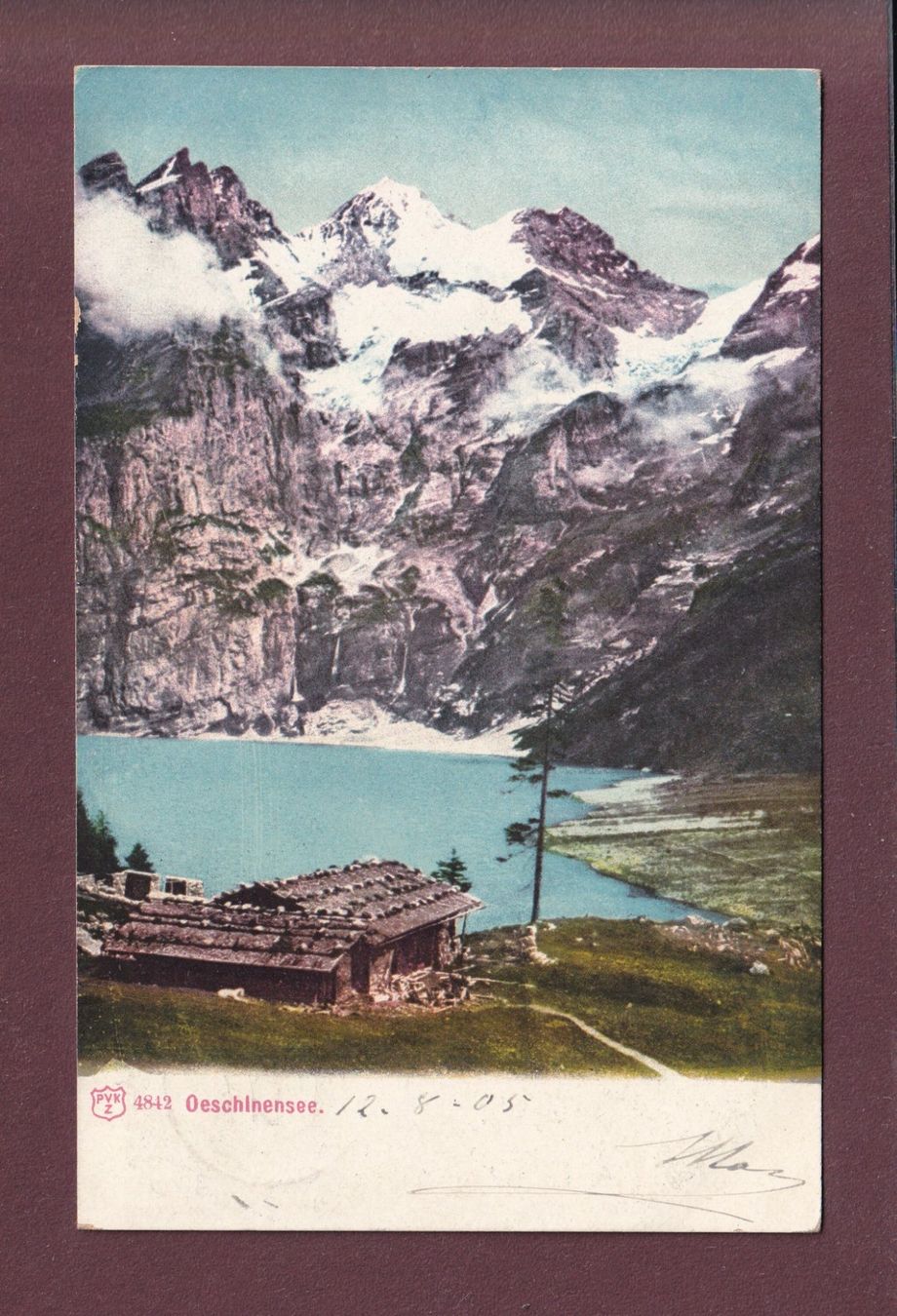 Ansichtskarten: OESCHINENSEE - 1905 – Gebraucht aus Pully von nicecards