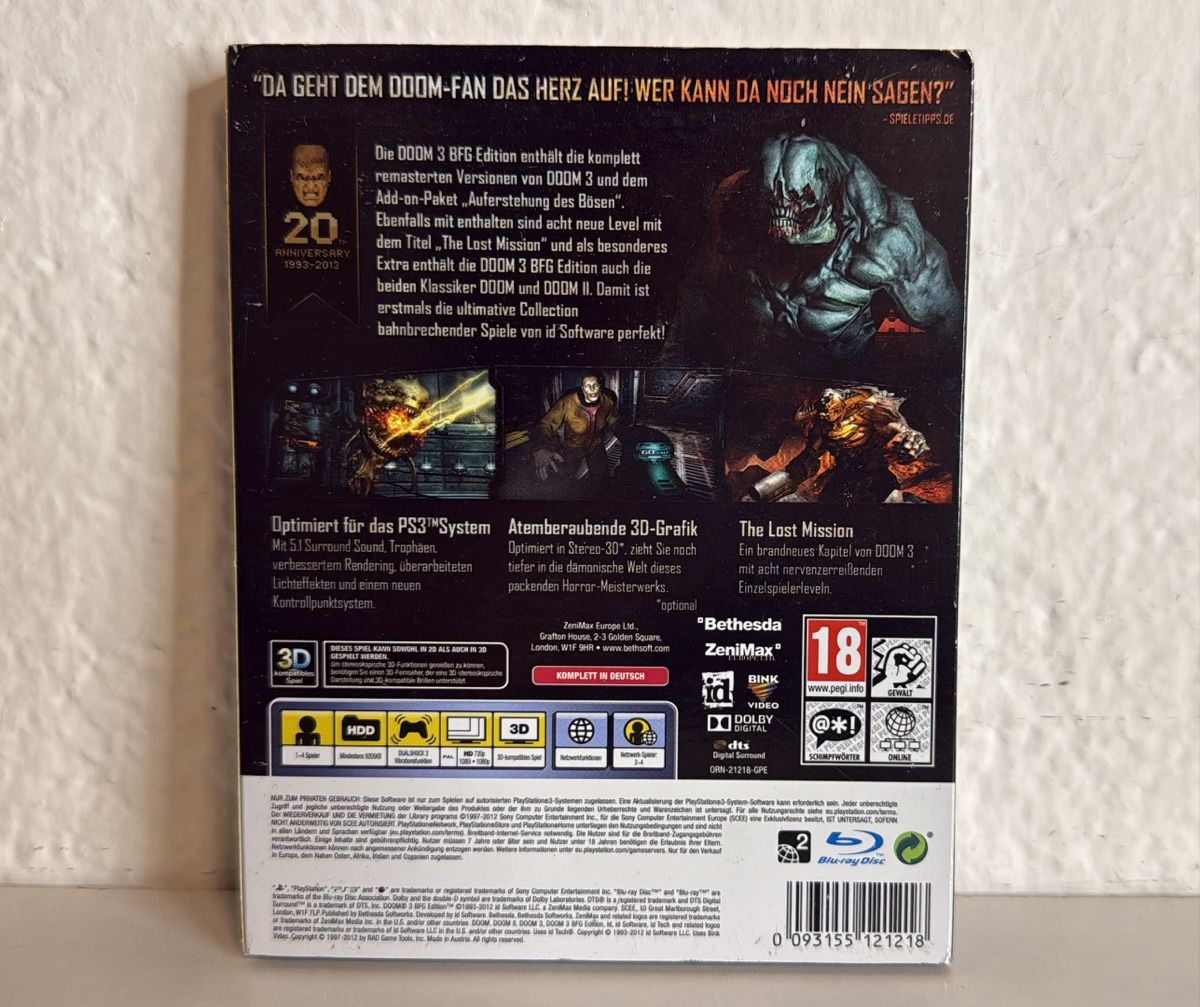 Sony Giochi: PS3 Game - Doom 3 BFG Edition – Usato da Ehrendingen venduto da bubulence 1