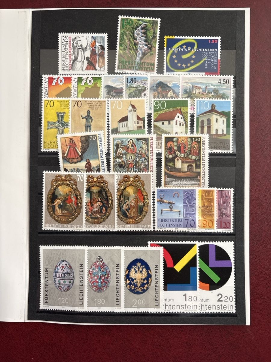 Tutti i francobolli: Rare collection de timbres Liechtenstein 2001 – Nuovo (secondo la descrizione) da Carouge GE venduto da irma016 1