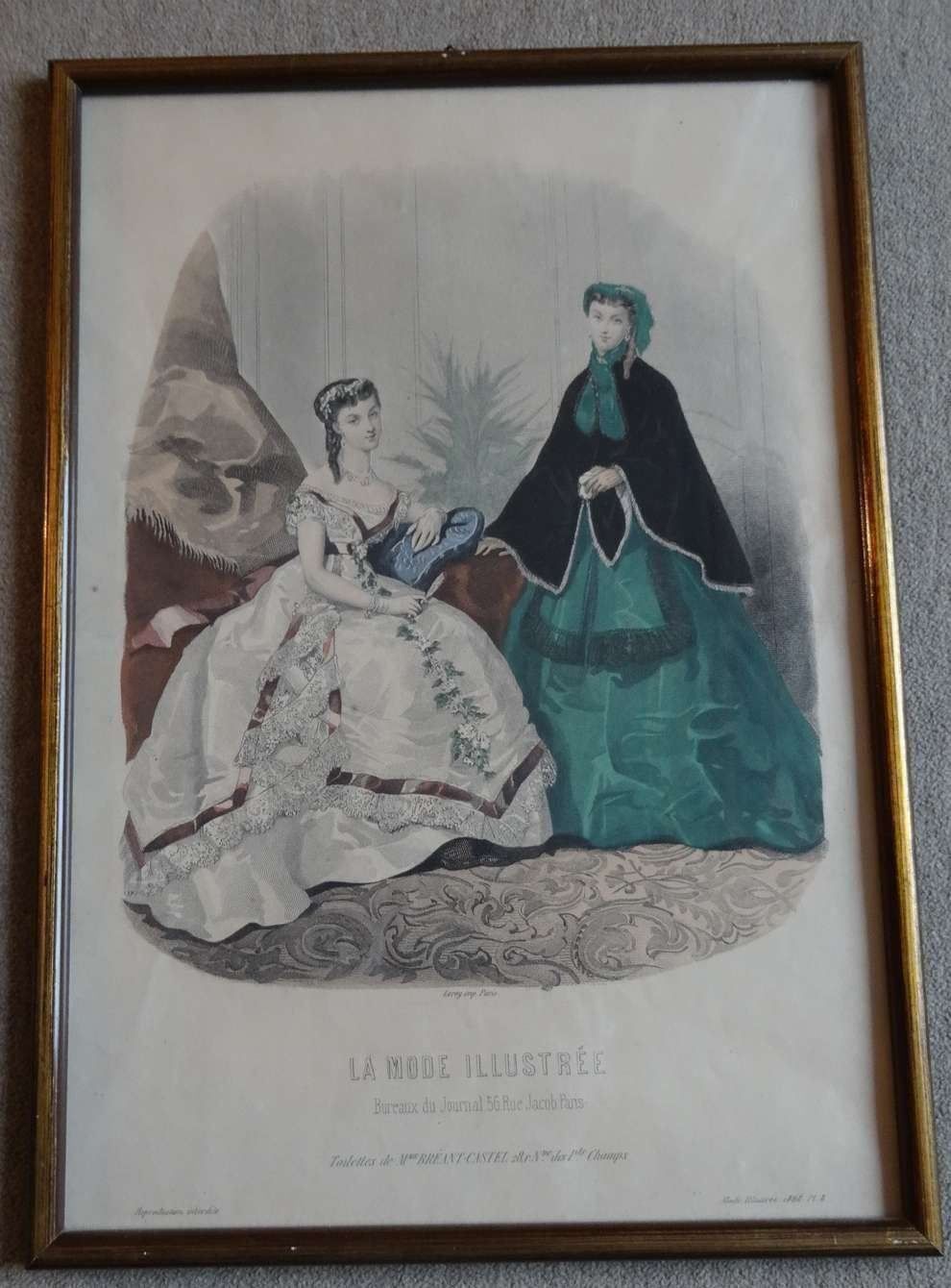 Poster & Bilder: MODEBILD 37X26 CM – Gebraucht aus Bern von Antikbatik