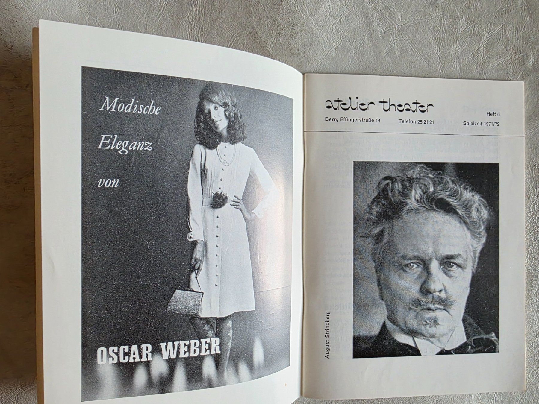 Documenti: Programm Heft Atelier Theater - Der Vater - 71/72 – Usato da Walterswil BE venduto da Lonitti 1