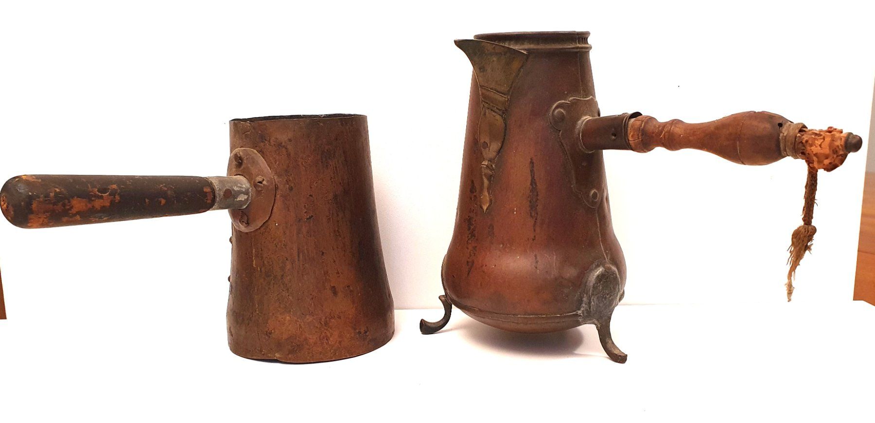 Annaffiatura & Irrigazione: 2 Stk. KUPFER - KÄNNCHEN   ca. Anfangs  1900 – Usato da Uster venduto da Posaunus
