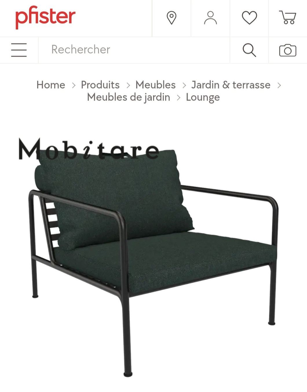 Pfister Fauteuils: Lounge extérieur Houe Pfister – D'occasion à Nyon par smoret2 2