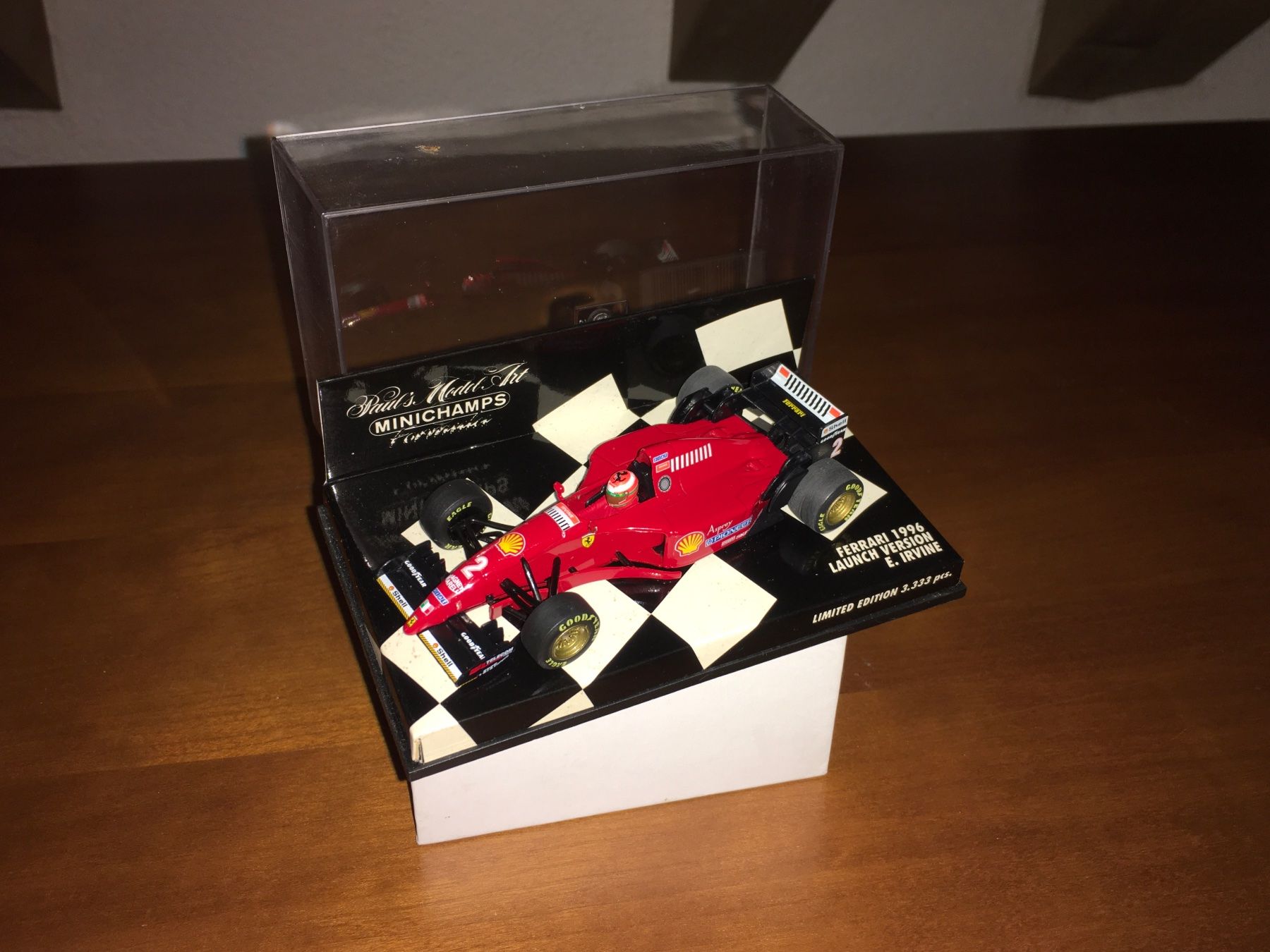 Ferrari Modellini d'auto: F1 Ferrari 1996 Launch Version E. Irvine 1/43 – Nuovo (secondo la descrizione) da Wohlen AG venduto da PrivatSammlung