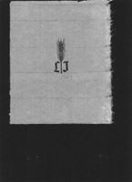 Originalentwürfe Signet Ähre L J, signiert