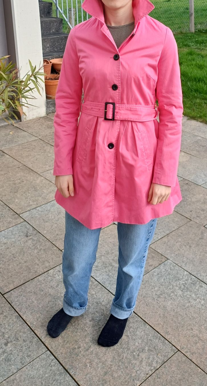 Cappotti: Lachsfarbener Trench Coat Avant Premiere – Usato da Basel venduto da klaraleoni 2