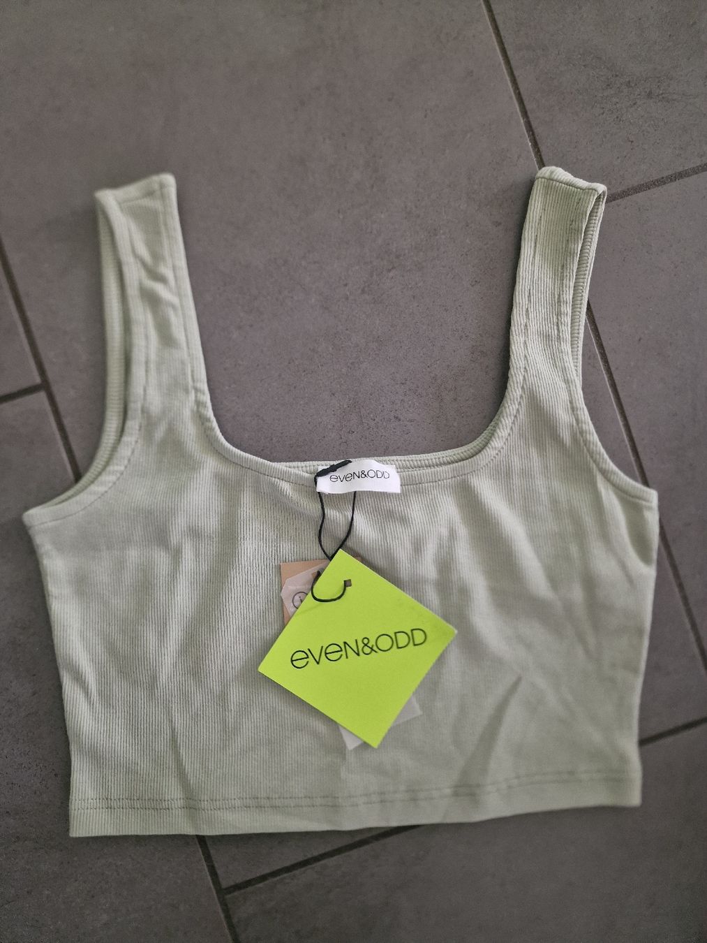 Zalando Top: even&odd Neues Crop Top Sommer Gr. S – Nuovo e nell'imballaggio originale da Pieterlen venduto da barney2012