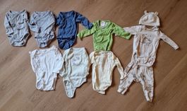 7 Langarm Bodys und Winnie Poo Set Gr 62/68