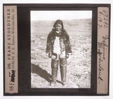 Glasdia Dänemark / Grönland: Eskimo, um 1915