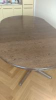 Oval Extension Dining Table Dark Wood good condition