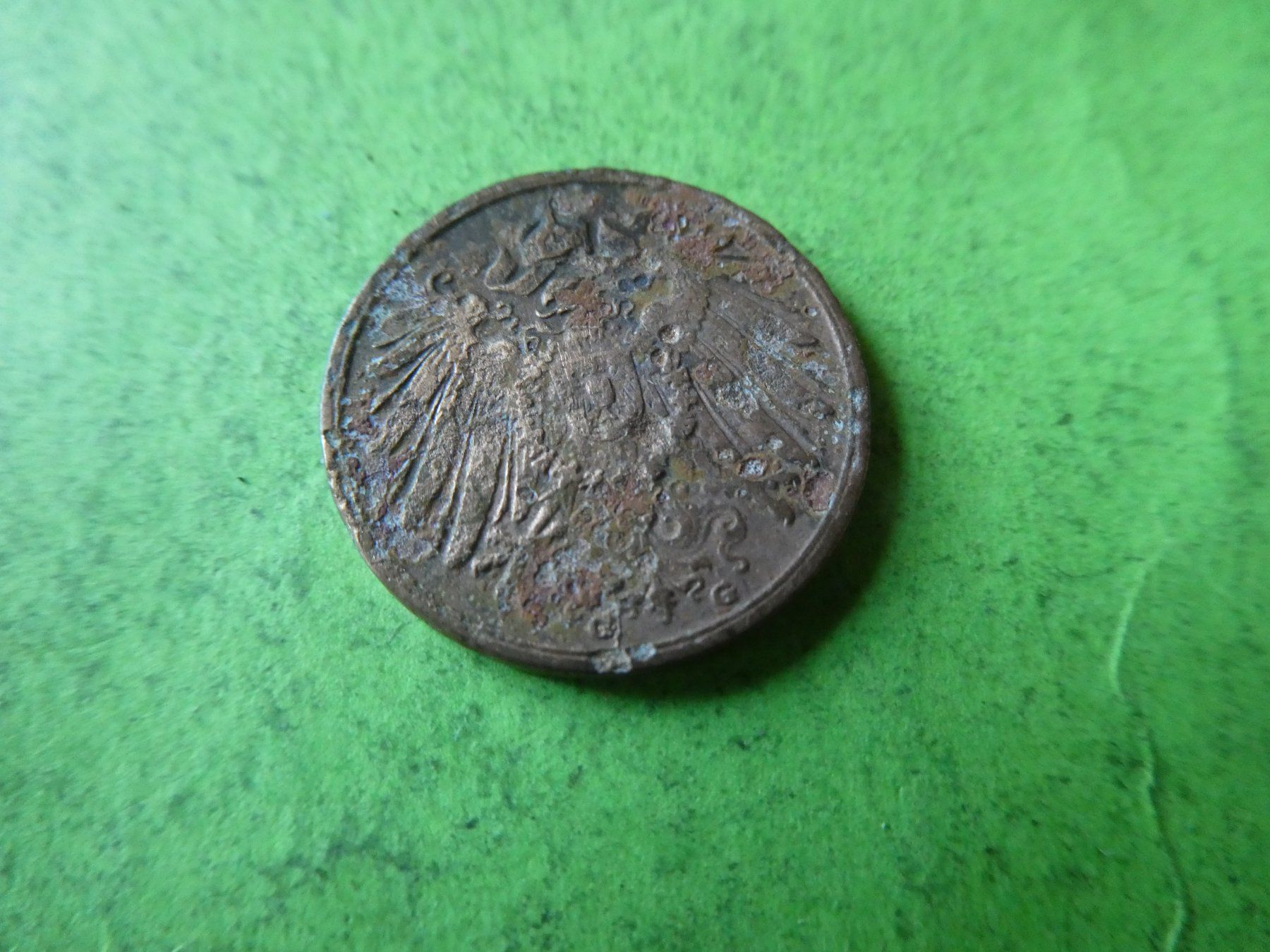 Alle Münzen: Dt. Reich 1906 G, 2 Pfennig – Gebraucht aus Hinterforst von Rohusri 1
