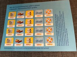 1 Coop Sammelkarte Splash Summer Action — 40 Marken 🏖️