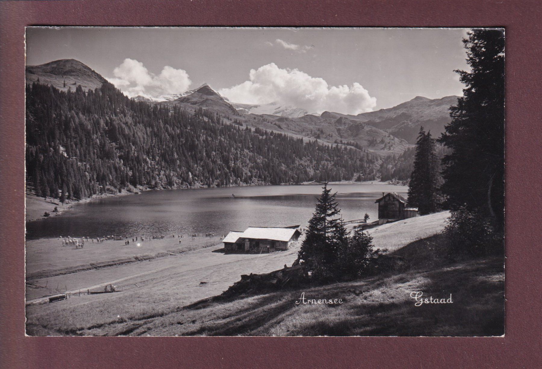 Cartoline postali: GSTAAD - Arnensee - 1942 Restaurant Stempel – Usato da Pully venduto da nicecards