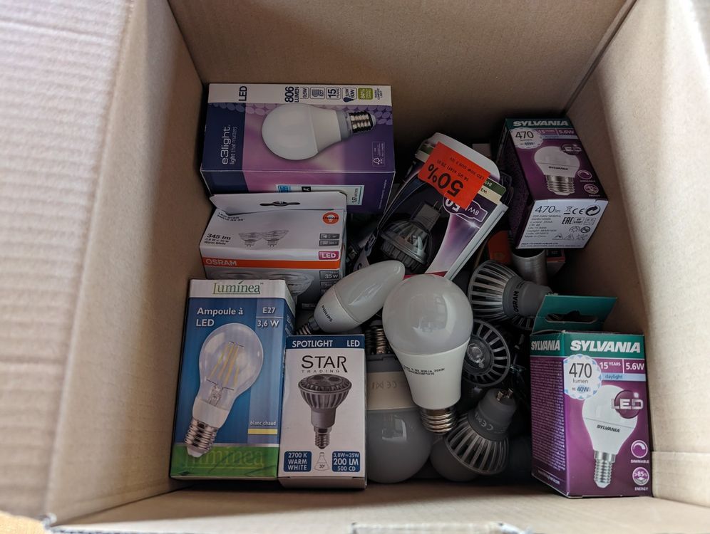 eine Schachtel LED-Lampen-MischMasch | Kaufen auf Ricardo