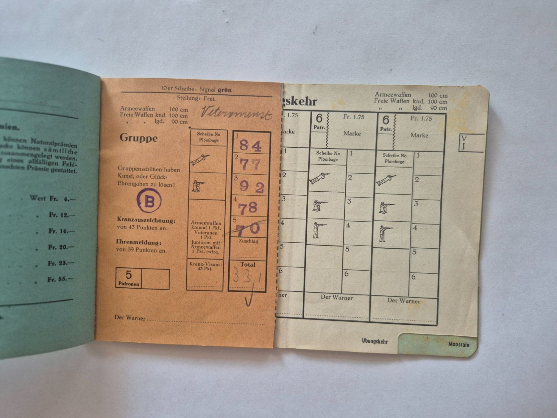 Documenti: Oberaargau Landesschiessen Herzogenbuchsee 1938 – Usato da Langendorf venduto da zvonu161 2