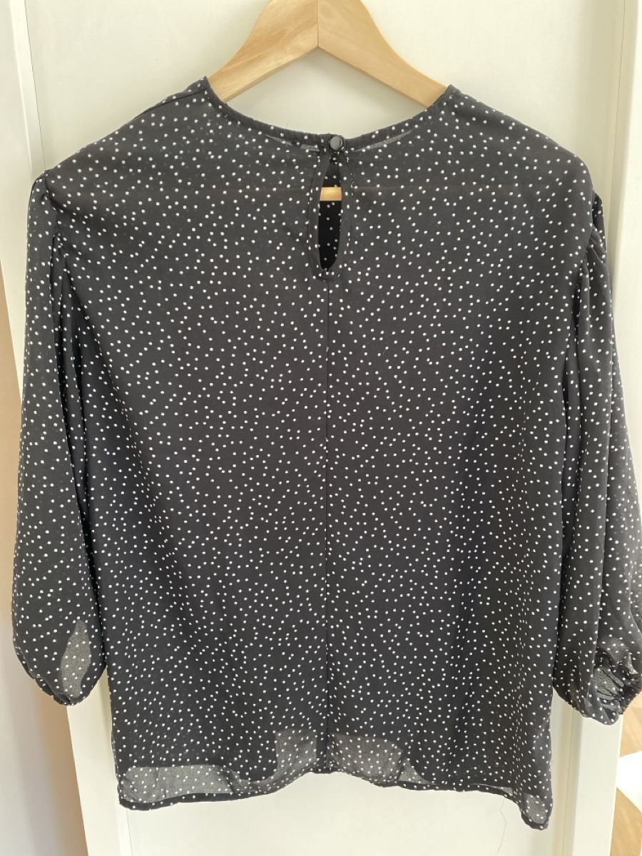 Camicette: Schwarze Damenbluse mit weissen Punkten Gr. 38 – Nuovo (secondo la descrizione) da Basel venduto da selinalivia 2