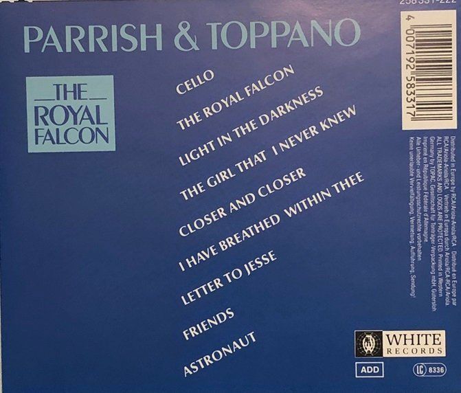 CD: Parrish & Toppano – The Royal Falcon – Usato da Grüningen venduto da azulverde 1